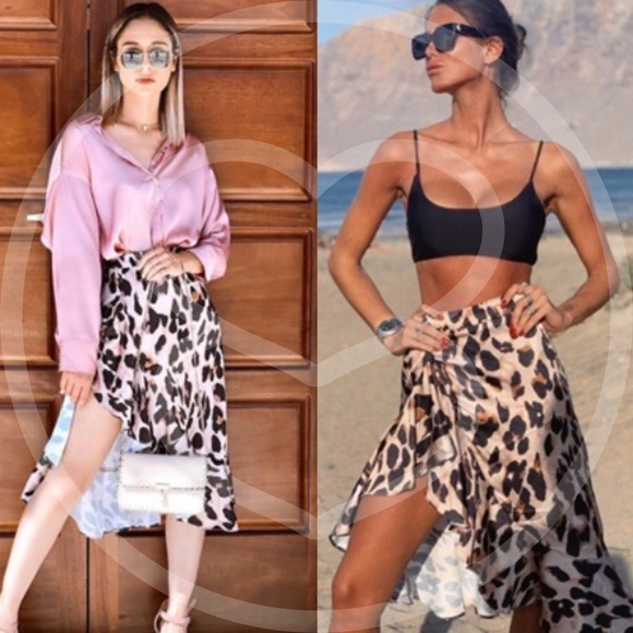 YUMA Leopard Print Midi Skirt - Picture 5 of 5